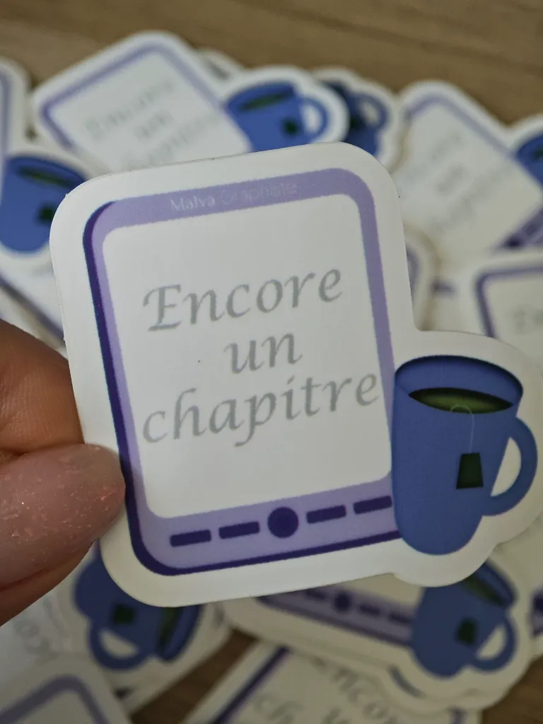 Stickers Liseuse "Encore un chapitre"